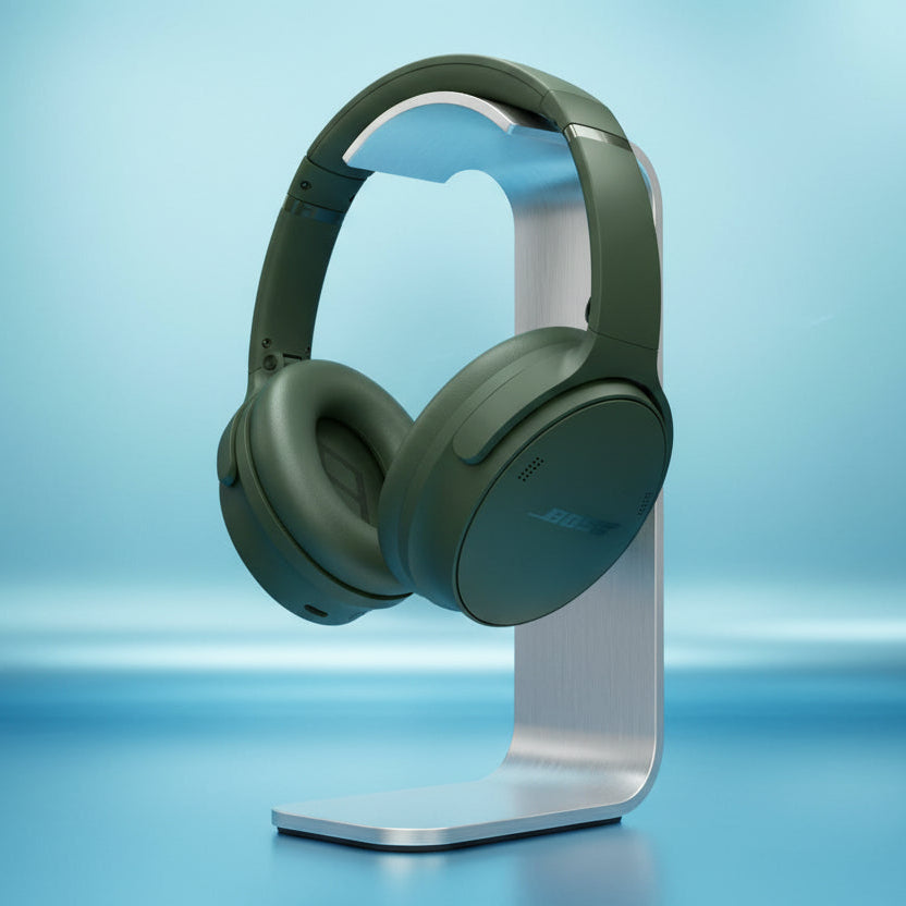 Bose QuietComfort Headphones - Wireless Bluetooth Headphones, Active Over Ear Noise Cancelling and Mic, USB-C Charging, Deep Bass, Up to 24 Hours of Playtime, Sandstone