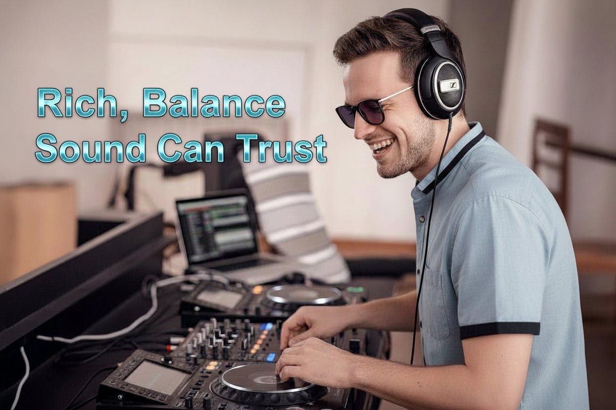 Sennheiser HD 599 SE Open-Back Headphones, Premium Design, Natural Balanced Audio, Comfortable Fit, Wired Headphones for Music, Gaming, School, Work, Black