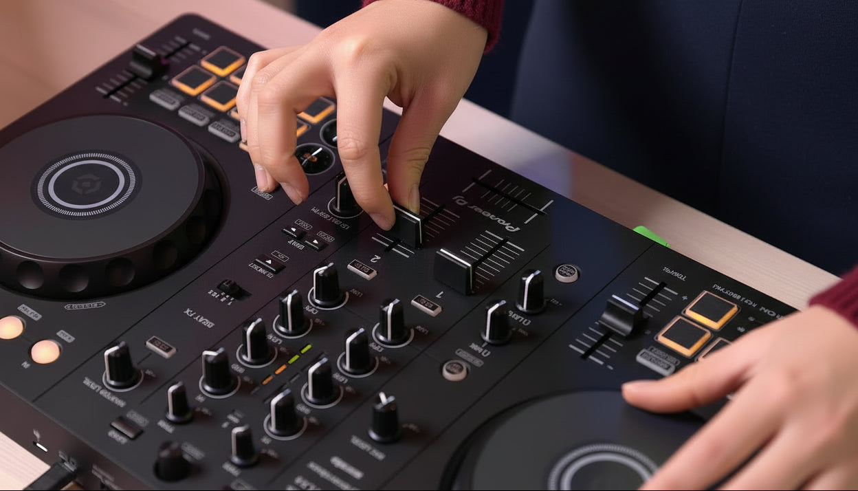 Pioneer DJ DDJ-FLX4 2-deck Rekordbox and Serato DJ Controller - Graphite