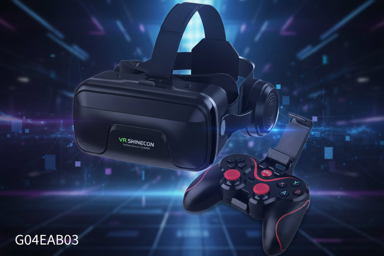 VR Shinecon Virtual Reality Glasses 3D For Smartphone Smart Phone Headset Goggles Binoculars Video Game Wirth Lens