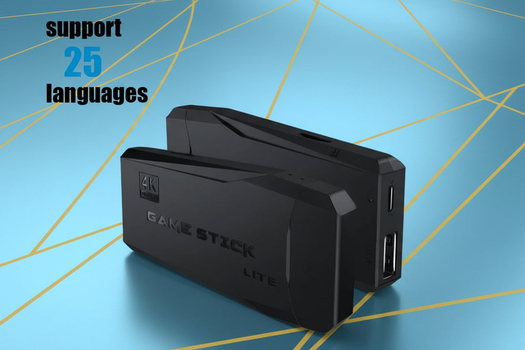 Game Stick 4K - Portable Retro Console 128GB with Wireless Controllers