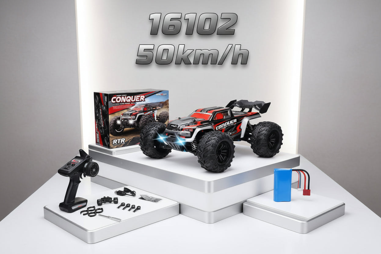 Monster Truck RC 4WD: Velocidad Extrema 70 KM/H – Escala 1:16