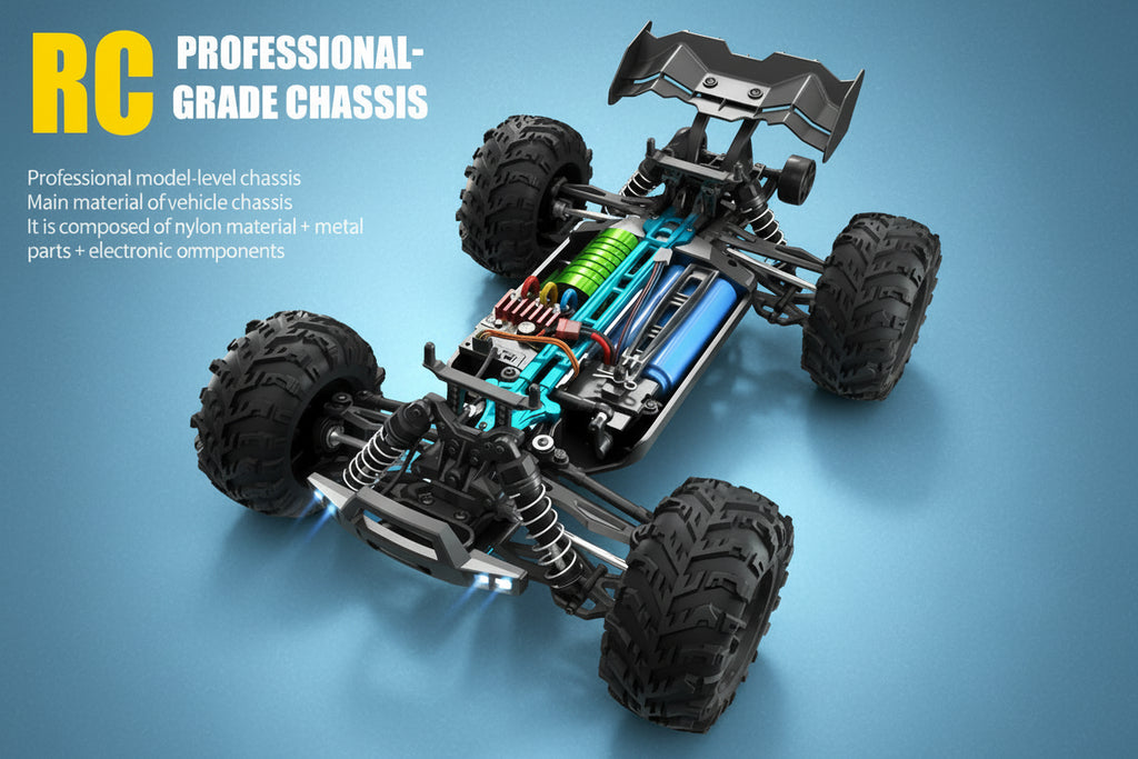 Monster Truck RC 4WD: Velocidad Extrema 70 KM/H – Escala 1:16