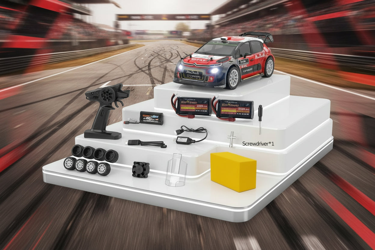 MJX Hyper Go 14303 - Auto RC Drift Brushless 4WD - Edición Rally de Alta Velocidad