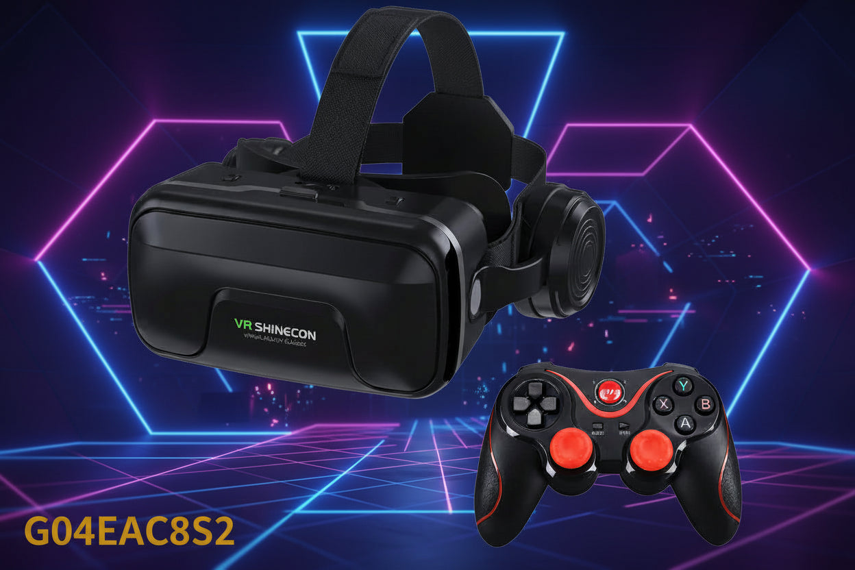 VR Shinecon Virtual Reality Glasses 3D For Smartphone Smart Phone Headset Goggles Binoculars Video Game Wirth Lens