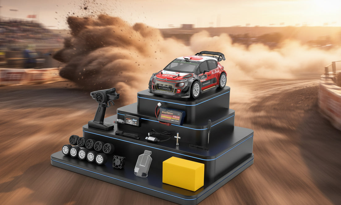 MJX Hyper Go 14303 - Auto RC Drift Brushless 4WD - Edición Rally de Alta Velocidad