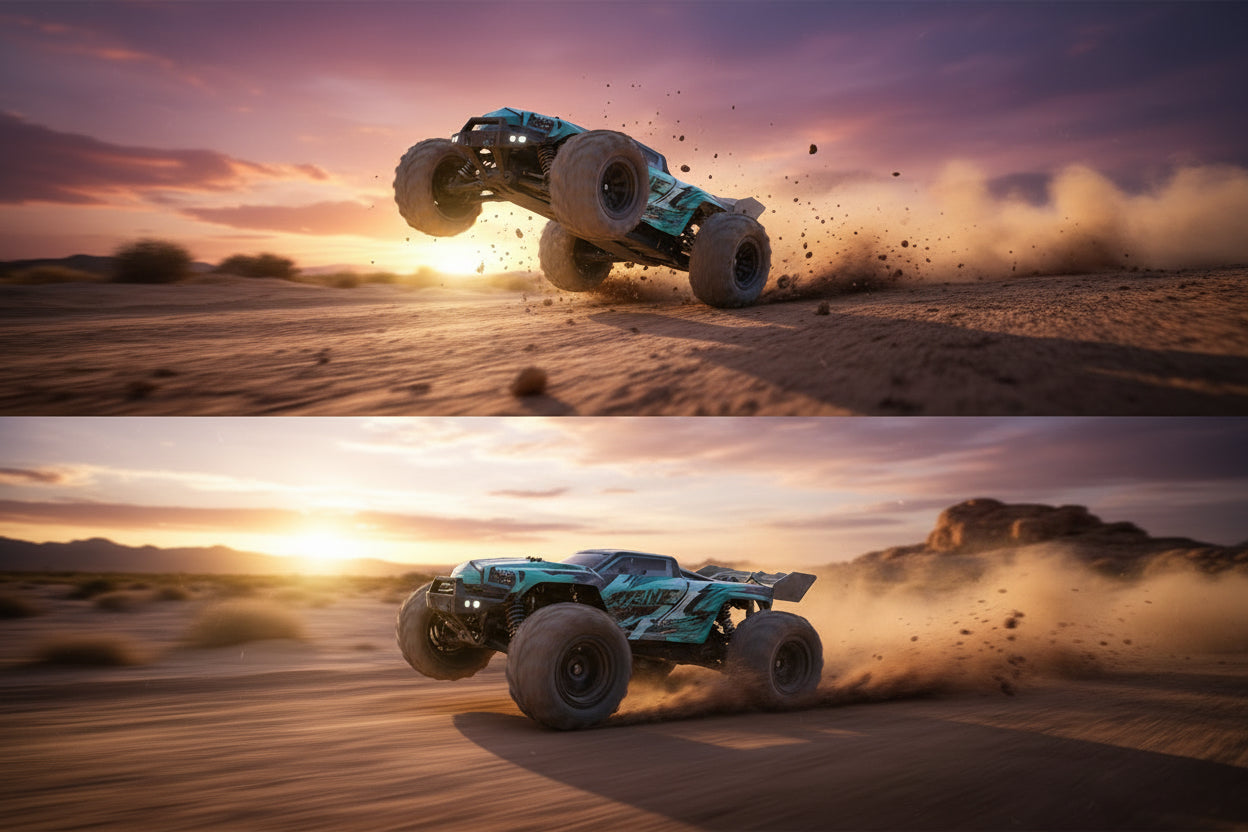 Monster Truck RC 4WD: Velocidad Extrema 70 KM/H – Escala 1:16