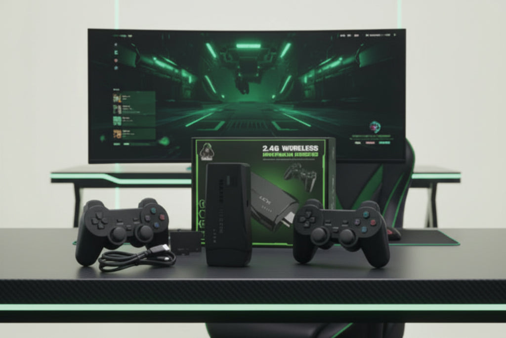 Game Stick 4K - Portable Retro Console 128GB with Wireless Controllers