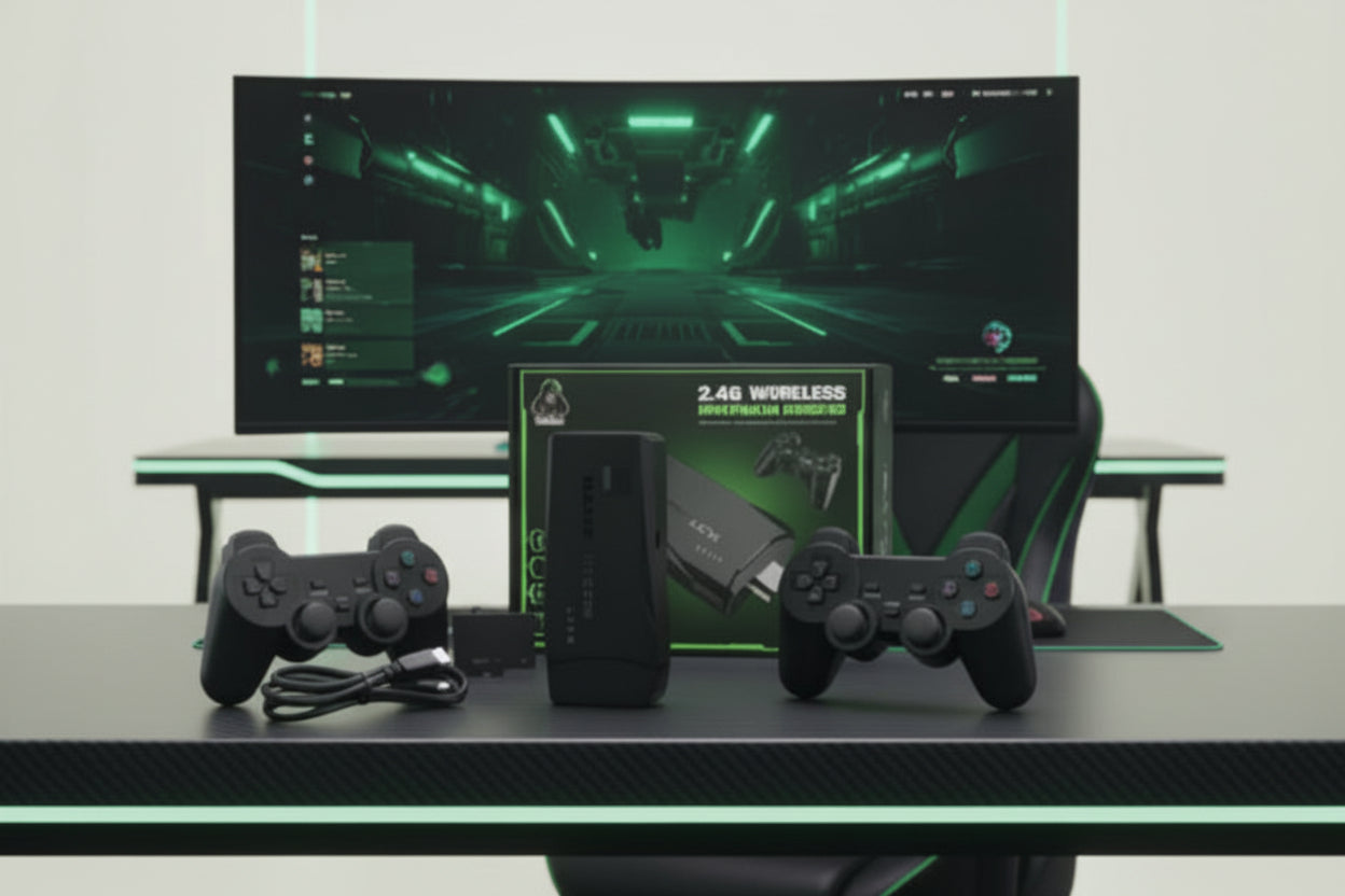 Game Stick 4K - Portable Retro Console 128GB with Wireless Controllers