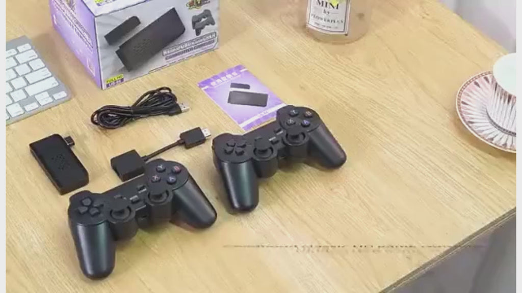 Game Stick 4K - Portable Retro Console 128GB with Wireless Controllers